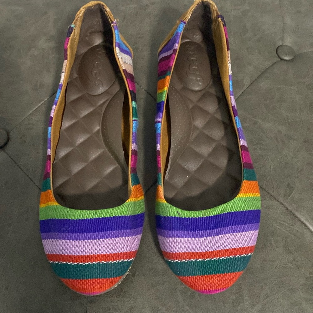 EUC Reefs ballet flats; multi-colored